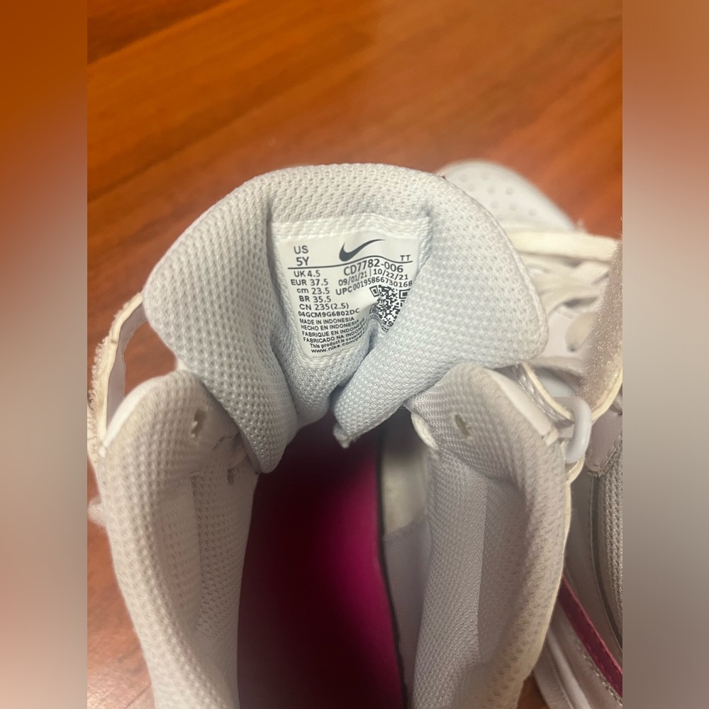 Girls pink/white Court Borough Mid 2 5Y